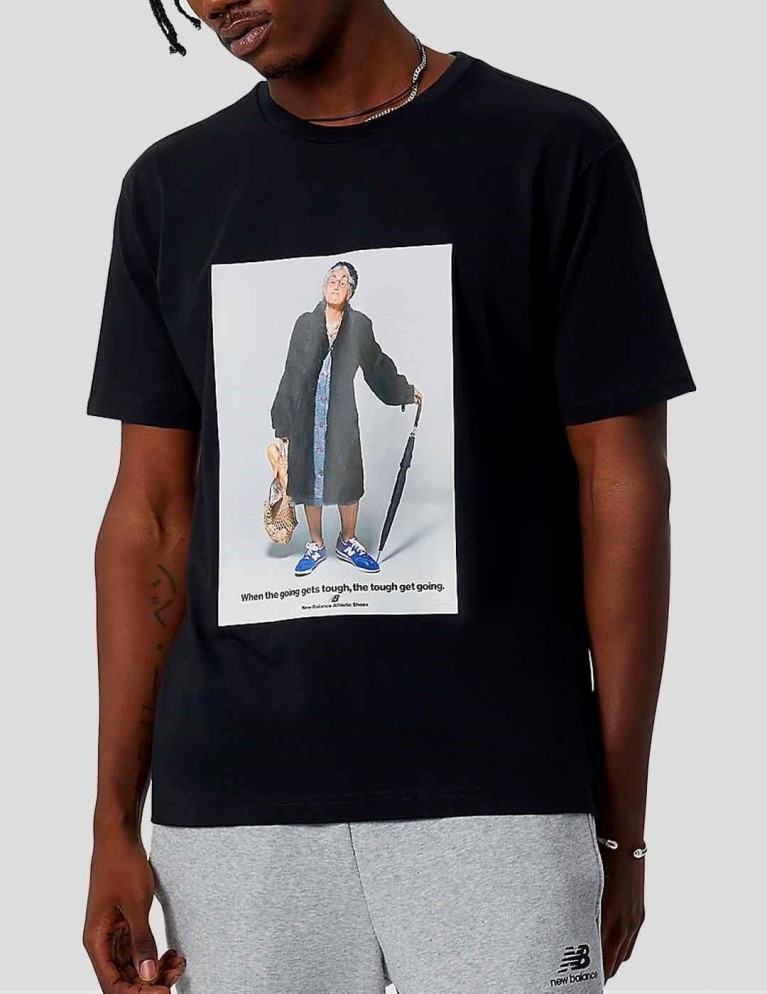 T-shirt NEW BALANCE grandma tee black